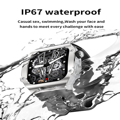 AK55 1.91 inch IP67 Waterproof Color Screen Smart Watch,Support Heart Rate / Blood Pressure / Blood Oxygen Monitoring(Gold) by buy2fix