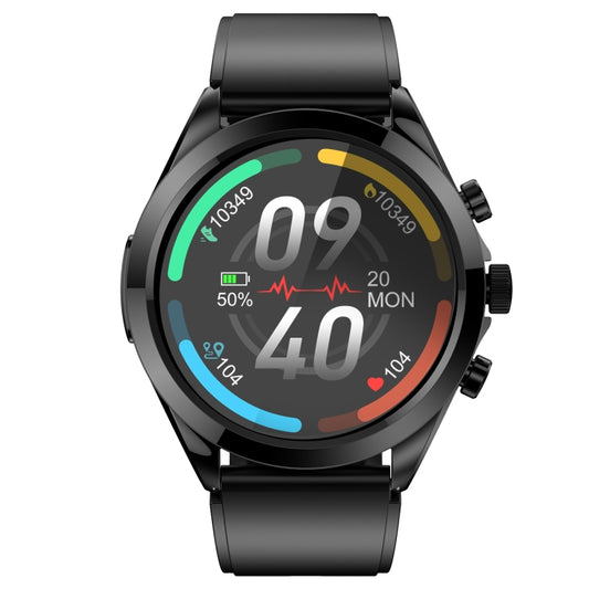 ET440 1.39 inch Color Screen Smart Silicone Strap Watch,Support Heart Rate / Blood Pressure / Blood Oxygen / Blood Glucose Monitoring(Black) by buy2fix