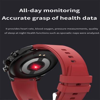 ET440 1.39 inch Color Screen Smart Silicone Strap Watch,Support Heart Rate / Blood Pressure / Blood Oxygen / Blood Glucose Monitoring(Blue) by buy2fix