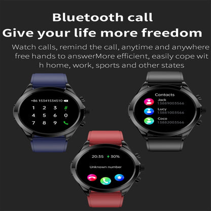 ET440 1.39 inch Color Screen Smart Silicone Strap Watch,Support Heart Rate / Blood Pressure / Blood Oxygen / Blood Glucose Monitoring(Blue) by buy2fix
