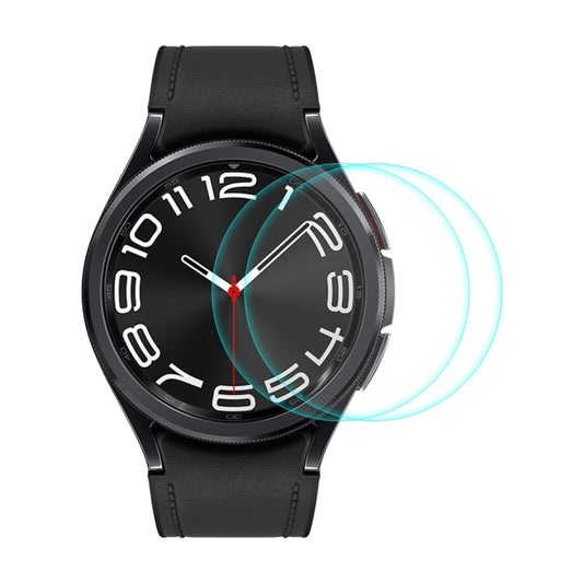 For Samsung Galaxy Watch6 Classic 43mm 2pcs ENKAY 0.2mm 9H Tempered Glass Screen Protector Watch Film - Screen Protector by ENKAY | Online Shopping UK | buy2fix