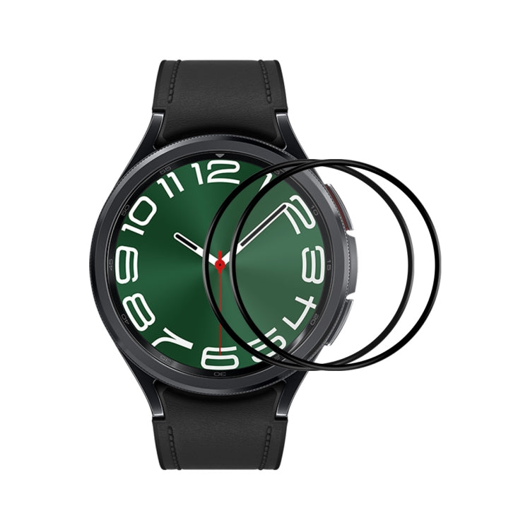 For Samsung Galaxy Watch6 Classic / Ultra 47mm 2pcs ENKAY 3D Full Coverage Soft PC Edge PMMA HD Screen Film - Screen Protector by ENKAY | Online Shopping UK | buy2fix