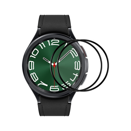 For Samsung Galaxy Watch6 Classic / Ultra 47mm 2pcs ENKAY 3D Full Coverage Soft PC Edge PMMA HD Screen Film - Screen Protector by ENKAY | Online Shopping UK | buy2fix