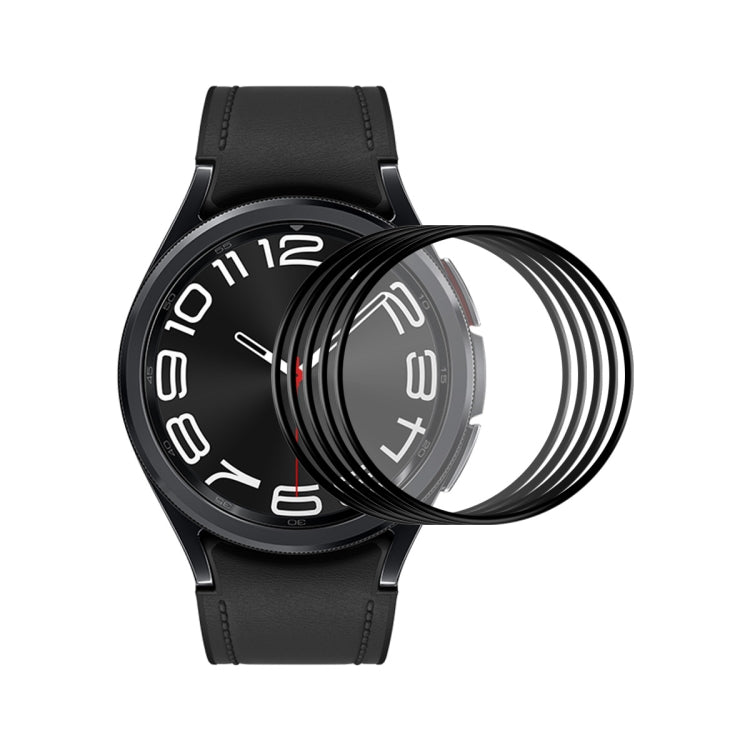 For Samsung Galaxy Watch6 Classic 43mm 5pcs ENKAY 3D Full Coverage Soft PC Edge PMMA HD Screen Film - Screen Protector by ENKAY | Online Shopping UK | buy2fix