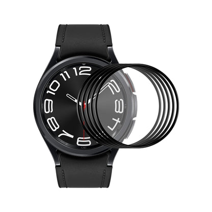 For Samsung Galaxy Watch6 Classic 43mm 5pcs ENKAY 3D Full Coverage Soft PC Edge PMMA HD Screen Film - Screen Protector by ENKAY | Online Shopping UK | buy2fix