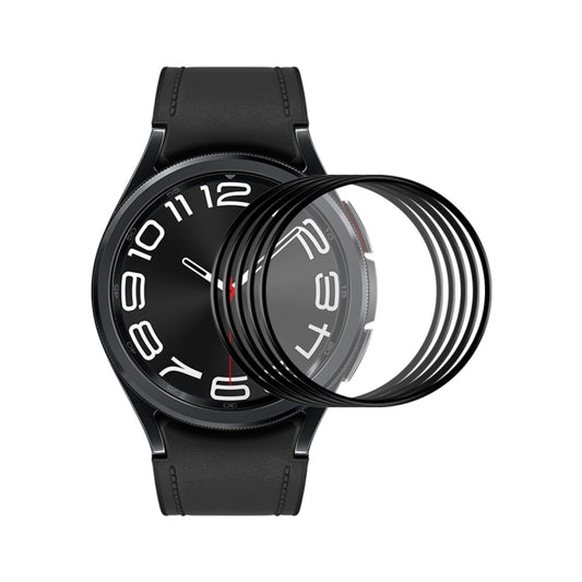 For Samsung Galaxy Watch6 Classic 43mm 5pcs ENKAY 3D Full Coverage Soft PC Edge PMMA HD Screen Film - Screen Protector by ENKAY | Online Shopping UK | buy2fix