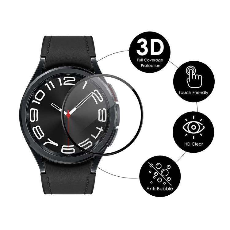 For Samsung Galaxy Watch6 Classic 43mm 5pcs ENKAY 3D Full Coverage Soft PC Edge PMMA HD Screen Film - Screen Protector by ENKAY | Online Shopping UK | buy2fix