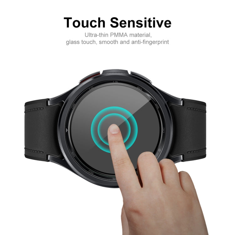 For Samsung Galaxy Watch6 Classic 43mm 5pcs ENKAY 3D Full Coverage Soft PC Edge PMMA HD Screen Film - Screen Protector by ENKAY | Online Shopping UK | buy2fix