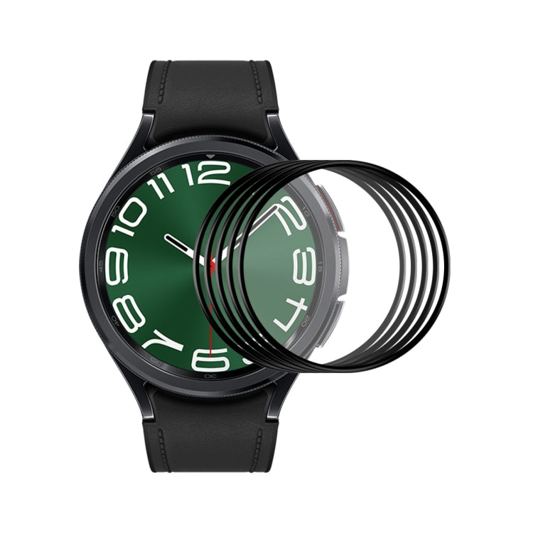 For Samsung Galaxy Watch6 Classic / Ultra 47mm 5pcs ENKAY 3D Full Coverage Soft PC Edge PMMA HD Screen Film - Screen Protector by ENKAY | Online Shopping UK | buy2fix