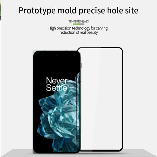 For OnePlus Open PINWUYO 9H 2.5D Full Screen Tempered Glass Film(Black) - OnePlus Tempered Glass by PINWUYO | Online Shopping UK | buy2fix