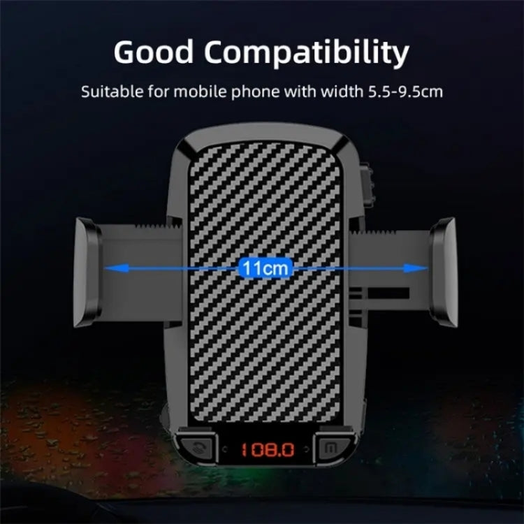 CS14 Car Interior Air Vent Mount Phone Stand MP3 Player FM Bluetooth Transmitter by buy2fix