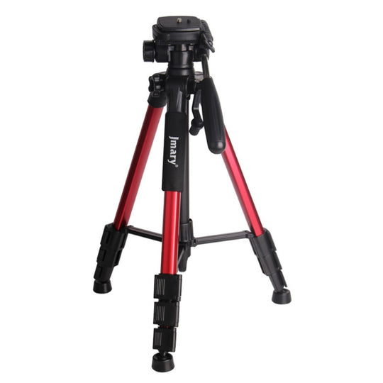 JMARY KP2234 Telescopic Aluminum Alloy SLR Camera Phone Live Streaming  Photography Tripod(Red)