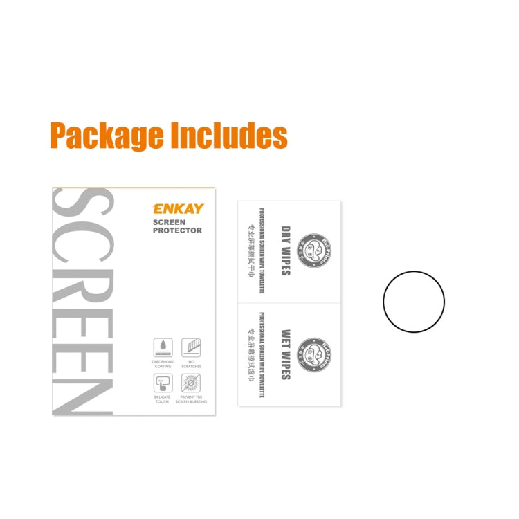 For Samsung Galaxy Watch6 / Watch7 40mm ENKAY Silk Print Full Glue Coverage High Aluminum-silicon Screen Protector Watch Film - Screen Protector by ENKAY | Online Shopping UK | buy2fix
