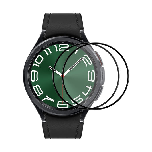 For Samsung Galaxy Watch Ultra 47mm / Ultra 2025 2pcs ENKAY Silk Print Full Glue Coverage High Aluminum-silicon Screen Protector Watch Film - Screen Protector by ENKAY | Online Shopping UK | buy2fix