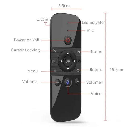 M8 For Home TV Box Smart TV 2.4G Wireless Smart Air Fly Mouse Remote Control Replacement by buy2fix