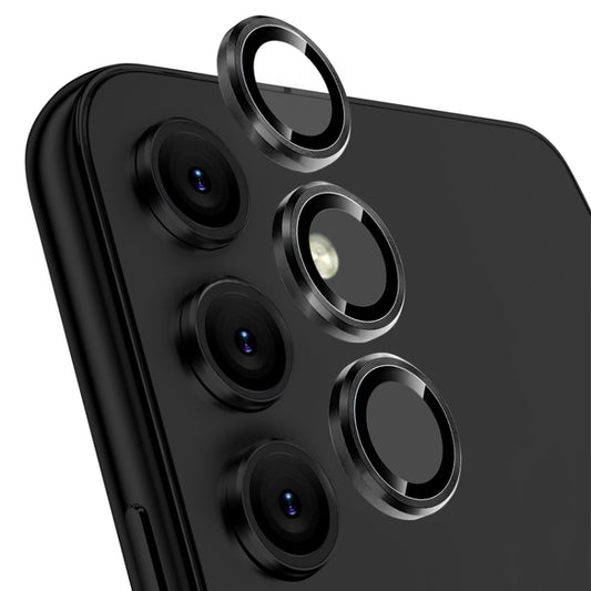 For Samsung Galaxy A54 5G NORTHJO Camera Lens Protector Tempered Glass CD Vein Metal Ring Film(Black) - Galaxy Tempered Glass by NORTHJO | Online Shopping UK | buy2fix