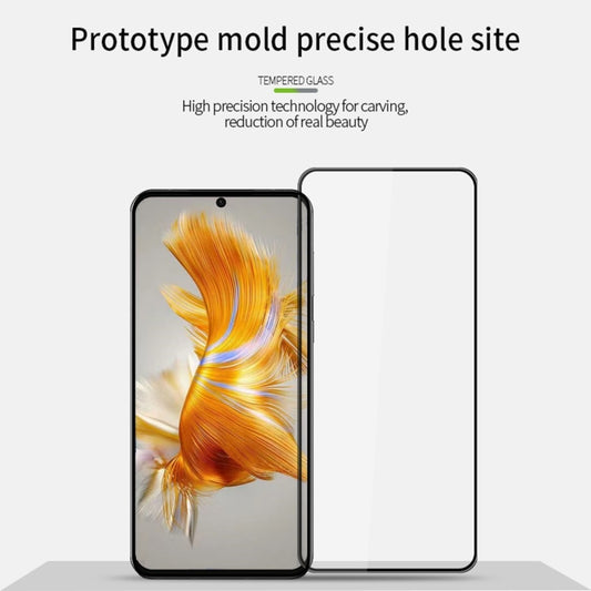 For Huawei Mate 60 PINWUYO 9H 3D Curved Full Screen Explosion-proof Tempered Glass Film(Black) - Huawei Tempered Glass by PINWUYO | Online Shopping UK | buy2fix
