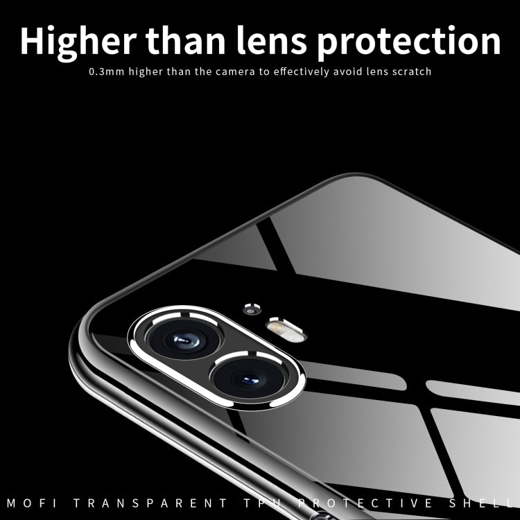 For Nothing Phone 2 MOFI Ming Series Ultra-thin TPU Phone Case(Transparent) - Nothing Cases by MOFI | Online Shopping UK | buy2fix