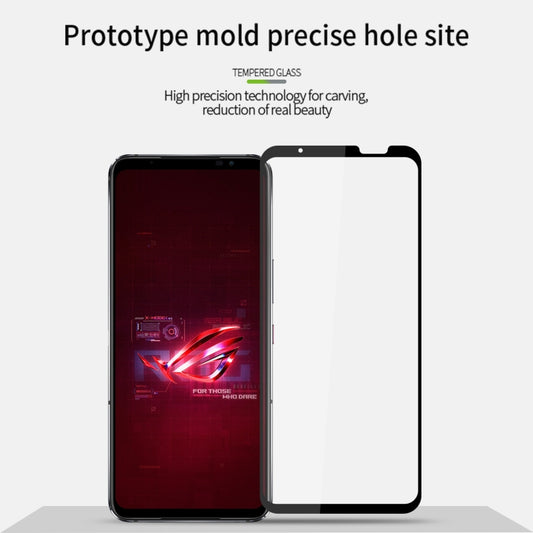 For ASUS ROG Phone 7 PINWUYO 9H 2.5D Full Screen Tempered Glass Film(Black) - ASUS Tempered Glass by PINWUYO | Online Shopping UK | buy2fix