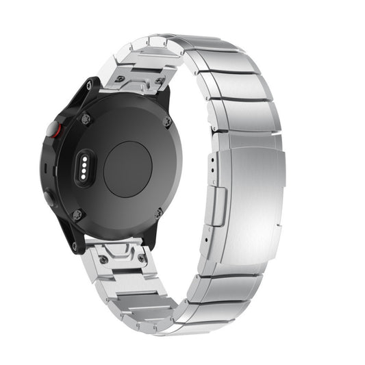 For Garmin Fenix 5X Plus Titanium Alloy Quick Release 26mm Watch Band(Sliver) - Watch Bands by buy2fix | Online Shopping UK | buy2fix