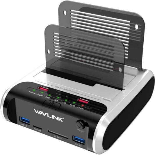 Wavlink ST336A SSD HDD Fast Offline Clone SATA  USB 3.0 External Hard Drive Case(EU Plug) - HDD Enclosure by WAVLINK | Online Shopping UK | buy2fix
