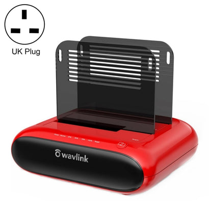 Wavlink ST341U Dual Bay External Hard Drive Docking Station Support Offline Clone Function(UK Plug) - HDD Enclosure by WAVLINK | Online Shopping UK | buy2fix