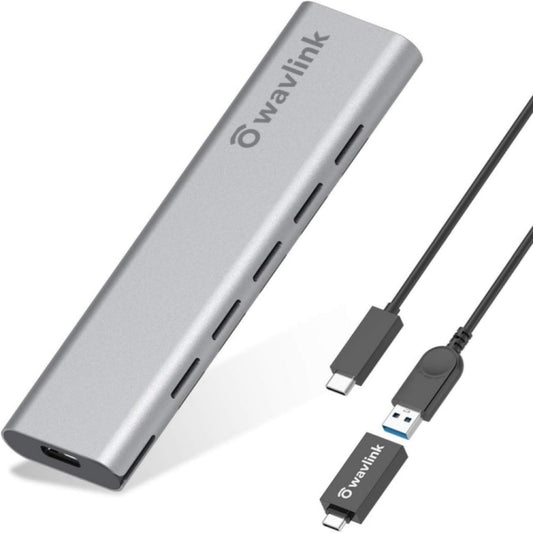 Wavlink ST338C M.2 NVMe SSD PCIE UASP M Key NGFF SATA USB-C SDD Hard Disk Box Adapter - Card Adapter by WAVLINK | Online Shopping UK | buy2fix