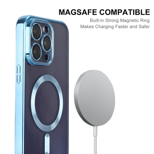 For iPhone 15 Pro ENKAY Hat-Prince Magsafe Electroplated TPU Clear Shockproof Phone Case(Golden) - iPhone 15 Pro Cases by ENKAY | Online Shopping UK | buy2fix