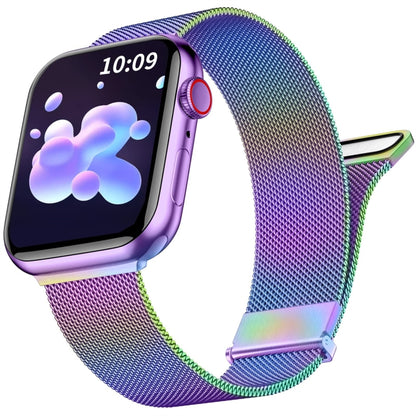 For Apple Watch 38mm Milan Double Magnetic Steel Mesh Watch Band(Color) by buy2fix