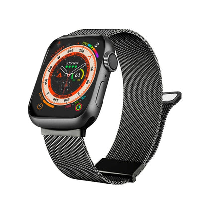 For Apple Watch 38mm Milan Double Magnetic Steel Mesh Watch Band(Gray) by buy2fix
