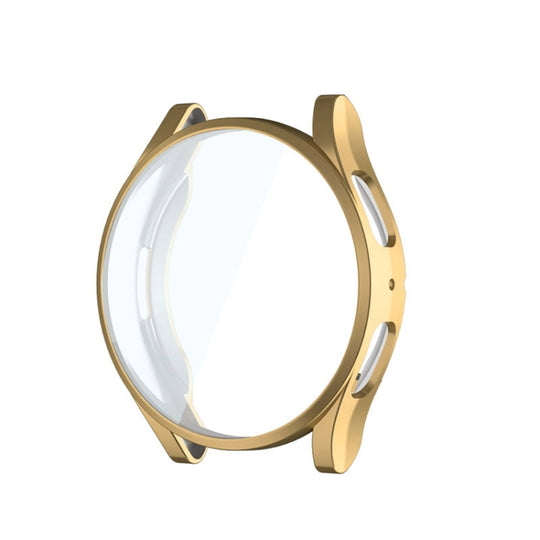 For Samsung Galaxy Watch6 44mm ENKAY Hat-Prince Full Coverage Electroplated Soft TPU Case with Screen Protection(Gold)