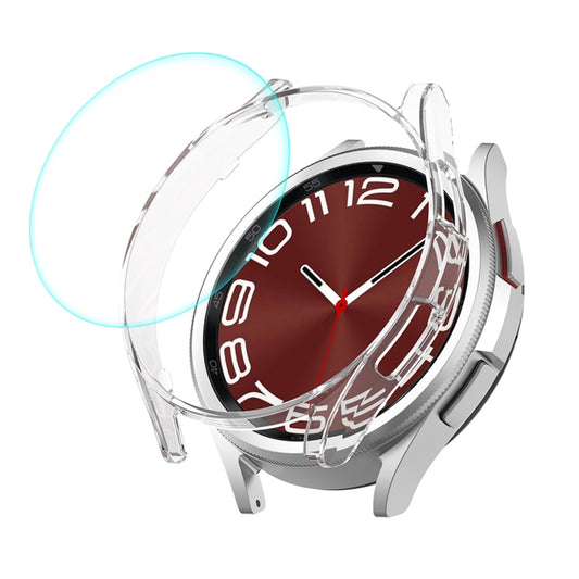 For Samsung Galaxy Watch6 Classic 47mm ENKAY Hat-Prince Electroplated Hard PC Case + 0.2mm 9H Glass Screen Protector(Transparent) - Watch Cases by ENKAY | Online Shopping UK | buy2fix