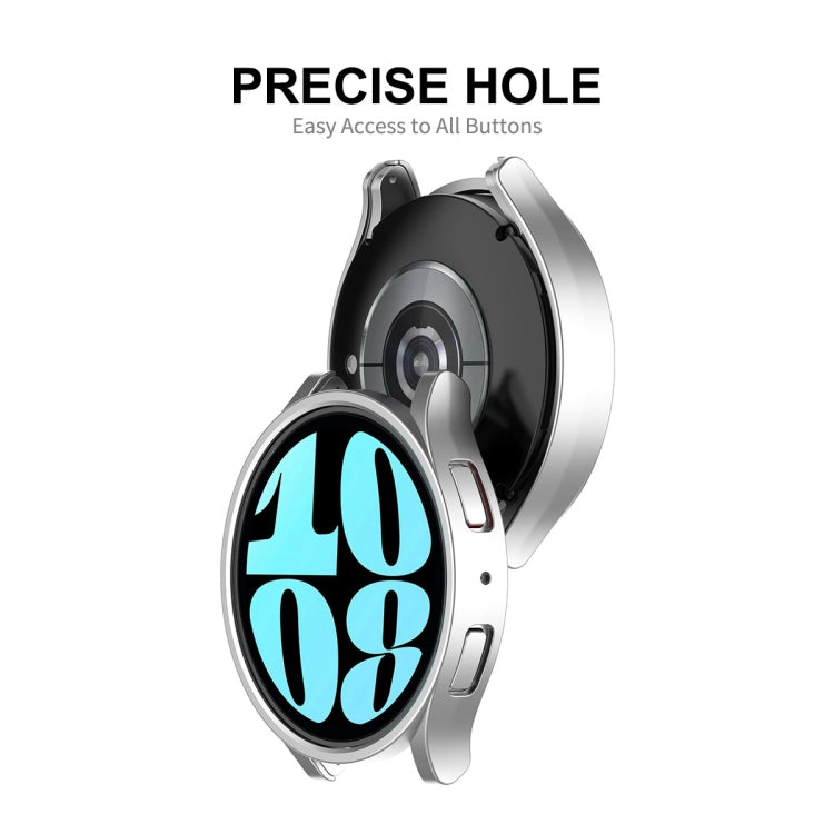 For Samsung Galaxy Watch6 40mm ENKAY Hat-Prince Electroplated Hard PC Case + 0.2mm 9H Glass Screen Protector(Rose Gold) - Watch Cases by ENKAY | Online Shopping UK | buy2fix