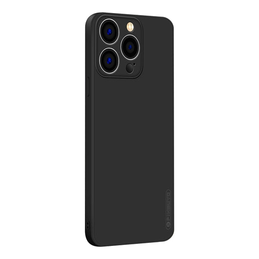 For iPhone 15 Pro Max PINWUYO Sense Series Liquid Silicone TPU Phone Case(Black) - iPhone 15 Pro Max Cases by PINWUYO | Online Shopping UK | buy2fix