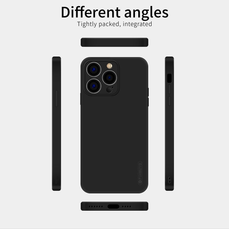 For iPhone 15 Pro Max PINWUYO Sense Series Liquid Silicone TPU Phone Case(Black) - iPhone 15 Pro Max Cases by PINWUYO | Online Shopping UK | buy2fix