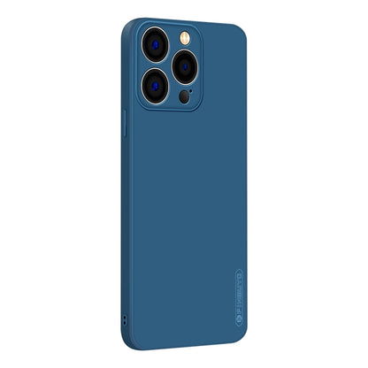 For iPhone 15 Pro Max PINWUYO Sense Series Liquid Silicone TPU Phone Case(Blue) - iPhone 15 Pro Max Cases by PINWUYO | Online Shopping UK | buy2fix