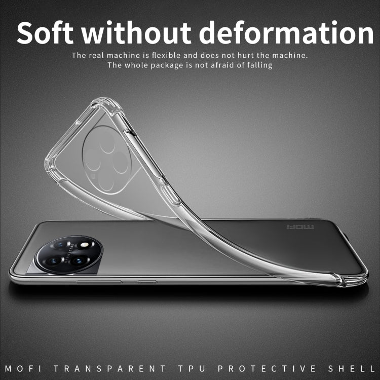 For OnePlus Ace 2 Pro MOFI Ming Series Ultra-thin TPU Phone Case(Transparent) - OnePlus Cases by MOFI | Online Shopping UK | buy2fix
