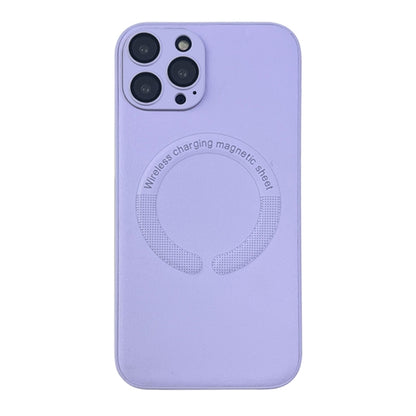 For iPhone 14 Pro Max Leather All-inclusive MagSafe TPU Phone Case(Purple Taro) - iPhone 14 Pro Max Cases by buy2fix | Online Shopping UK | buy2fix