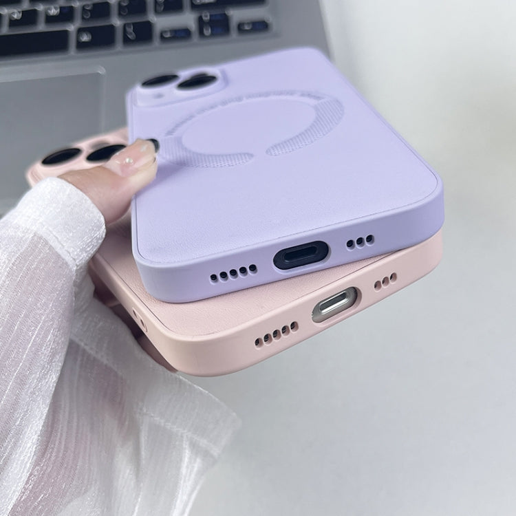 For iPhone 14 Plus Leather All-inclusive MagSafe TPU Phone Case(Blue) - iPhone 14 Plus Cases by buy2fix | Online Shopping UK | buy2fix