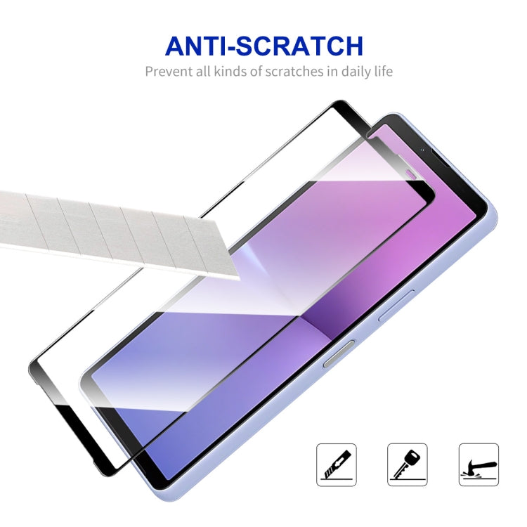 For Sony Xperia 10 V 2pcs ENKAY Full Glue High Aluminum-silicon Tempered Glass Film - Sony Tempered Glass by ENKAY | Online Shopping UK | buy2fix