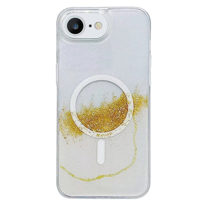For iPhone 7 / 8 / SE 2022 / 2020  Gilding MagSafe Hybrid Clear TPU Phone Case(White) - iPhone SE 2022 / 2020 / 8 / 7 Cases by buy2fix | Online Shopping UK | buy2fix