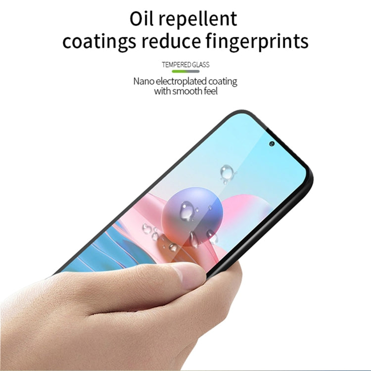 For Motorola Moto G84 PINWUYO 9H 2.5D Full Screen Tempered Glass Film(Black) - Motorola Tempered Glass by PINWUYO | Online Shopping UK | buy2fix