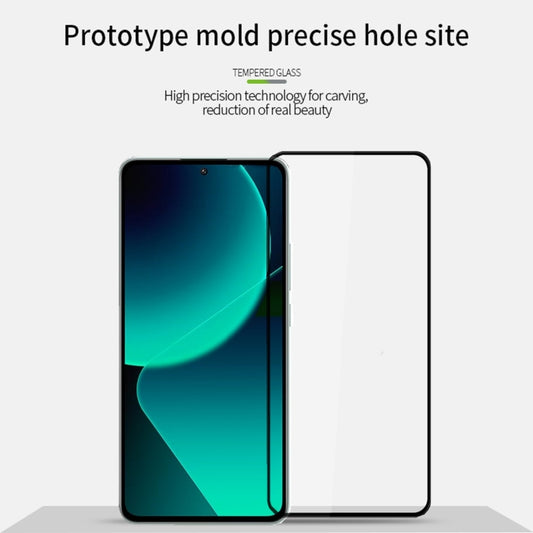 For Xiaomi 13T / 13T Pro PINWUYO 9H 3D  Full Screen Explosion-proof Tempered Glass Film(Black) -  by PINWUYO | Online Shopping UK | buy2fix