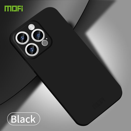For iPhone 15 Pro MOFI Qin Series Skin Feel All-inclusive PC Phone Case(Black) - iPhone 15 Pro Cases by MOFI | Online Shopping UK | buy2fix