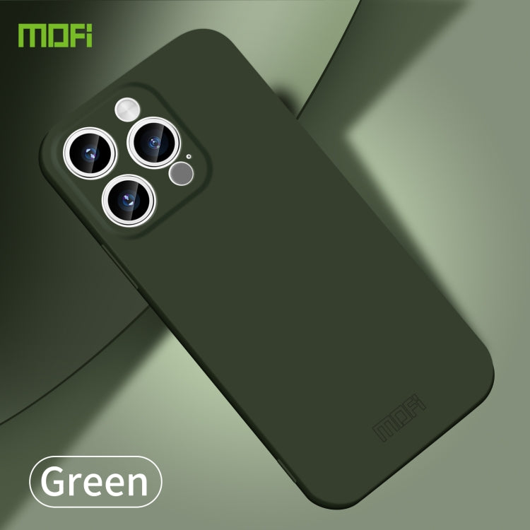 For iPhone 15 Pro MOFI Qin Series Skin Feel All-inclusive PC Phone Case(Green) - iPhone 15 Pro Cases by MOFI | Online Shopping UK | buy2fix