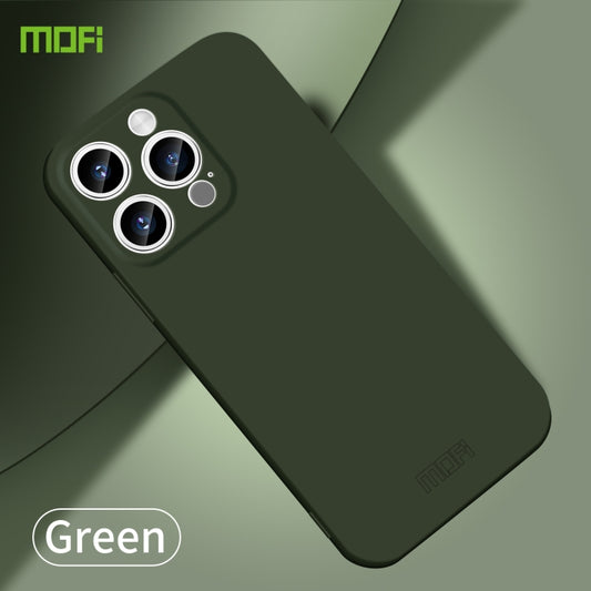 For iPhone 15 Pro MOFI Qin Series Skin Feel All-inclusive PC Phone Case(Green) - iPhone 15 Pro Cases by MOFI | Online Shopping UK | buy2fix
