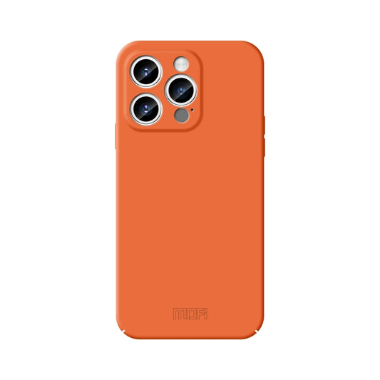 For iPhone 15 Pro MOFI Qin Series Skin Feel All-inclusive PC Phone Case(Orange) - iPhone 15 Pro Cases by MOFI | Online Shopping UK | buy2fix