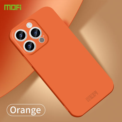 For iPhone 15 Pro MOFI Qin Series Skin Feel All-inclusive PC Phone Case(Orange) - iPhone 15 Pro Cases by MOFI | Online Shopping UK | buy2fix