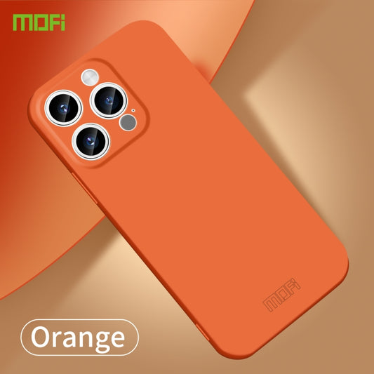 For iPhone 15 Pro MOFI Qin Series Skin Feel All-inclusive PC Phone Case(Orange) - iPhone 15 Pro Cases by MOFI | Online Shopping UK | buy2fix