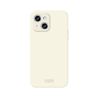For iPhone 15 MOFI Qin Series Skin Feel All-inclusive PC Phone Case(Beige) - iPhone 15 Cases by MOFI | Online Shopping UK | buy2fix